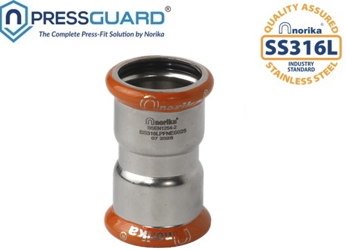 Stainless Steel 316L Press Fit Equal Socket